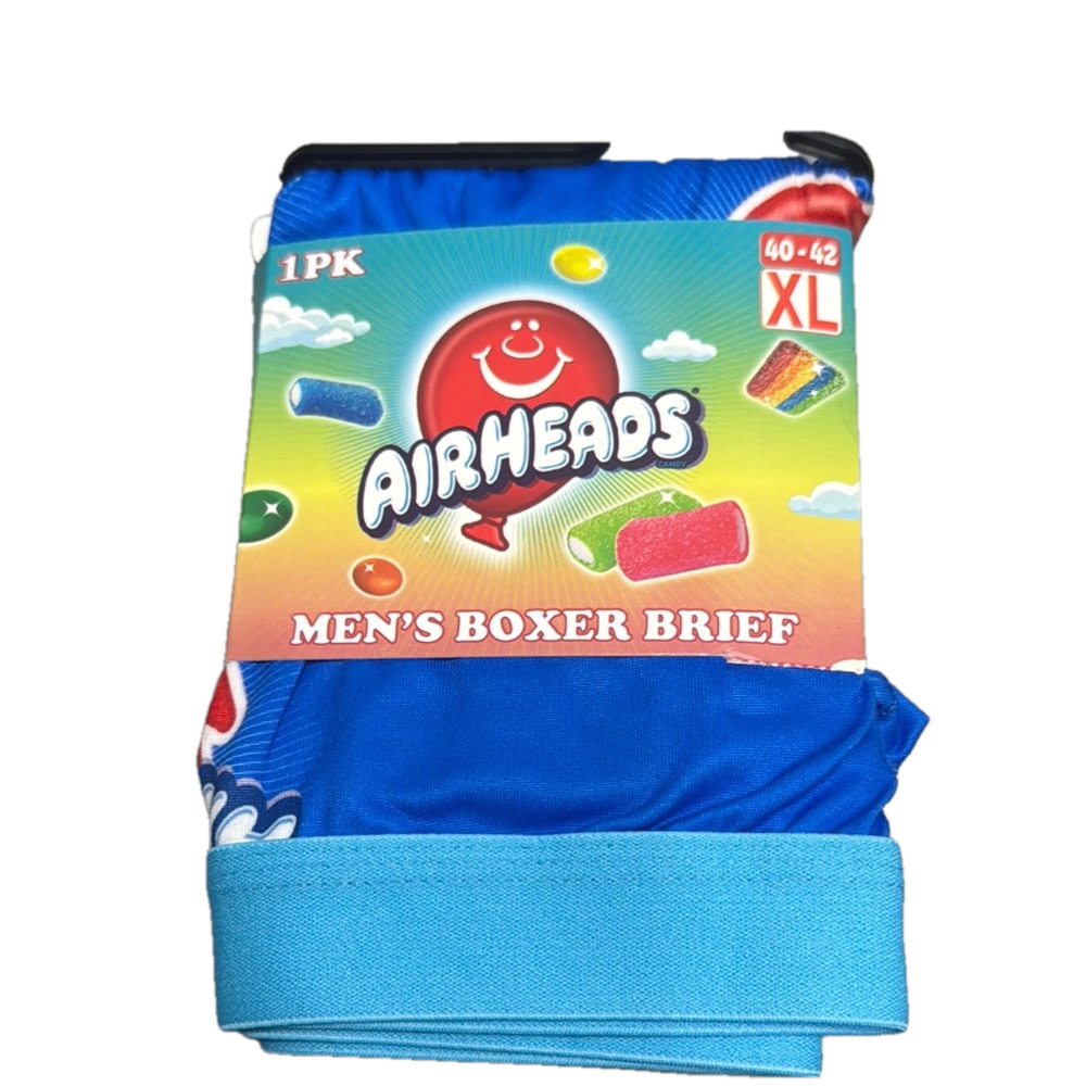 3/$18 Airheads Classic Candy Blue Boxer Briefs NWT